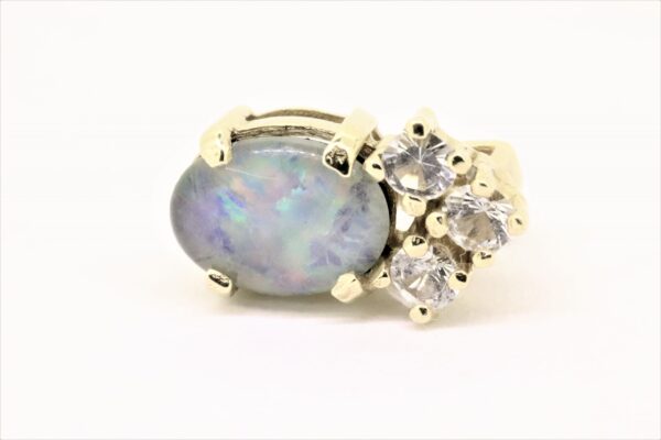 Anhänger 333 Goldgehalt ( 8 Karat ) + Opal und Zirconia – Bild 3