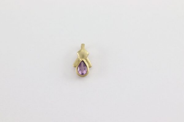 Anhänger in Gelbgold   mit Amethyst