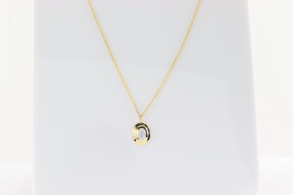 Collier mit Diamant  in Gelbgold – Bild 3