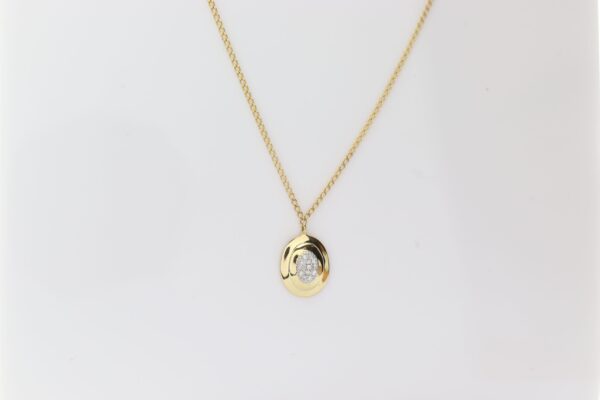 Collier mit Diamant  in Gelbgold