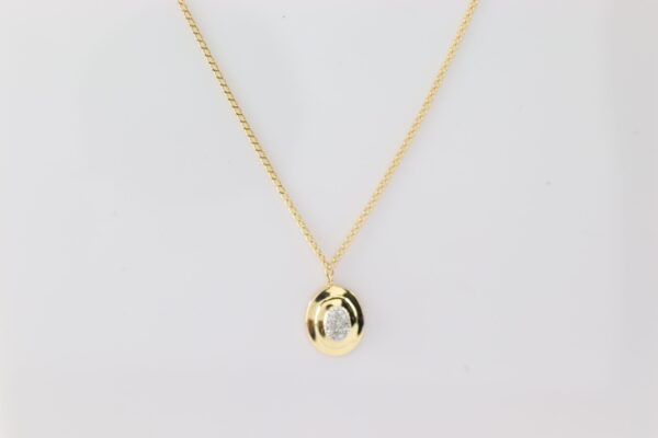 Collier mit Diamant  in Gelbgold – Bild 5