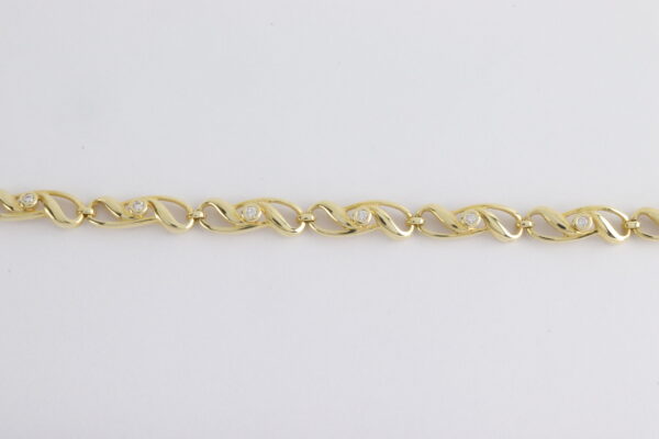 Armband  in Gelbgold mit Zirkonia – Bild 3