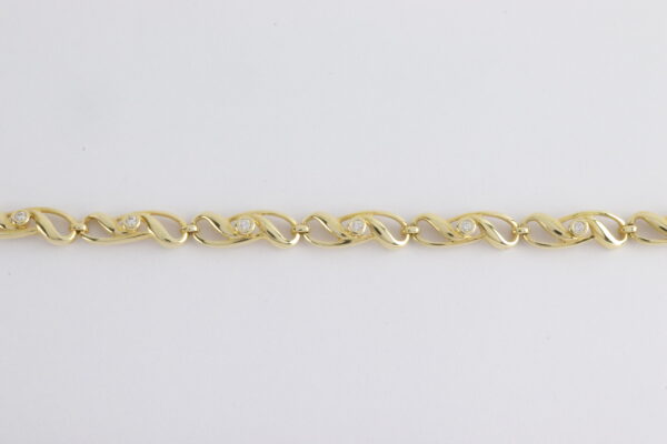 Armband  in Gelbgold mit Zirkonia – Bild 4