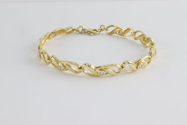 Armband  in Gelbgold mit Zirkonia