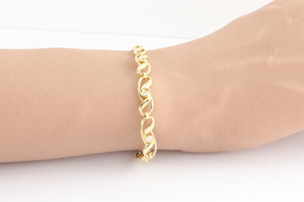 Armband  in Gelbgold mit Zirkonia – Bild 7