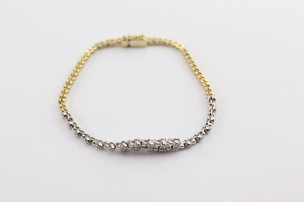 Armband mit 22 Diamanten in 585 Gold