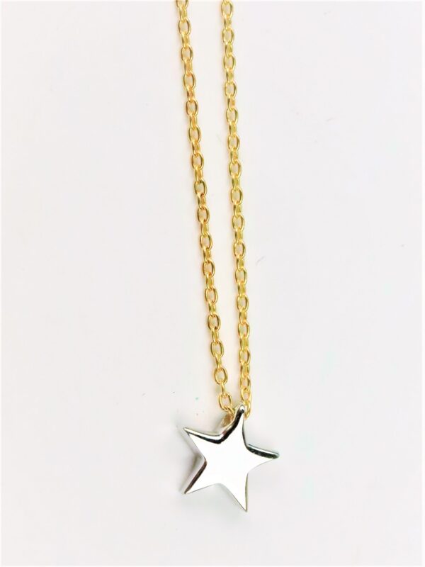 Collier  mit einem Stern -in Gelbgold