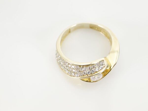 Ring in Gelbgold  mit Zirkonia – Bild 3