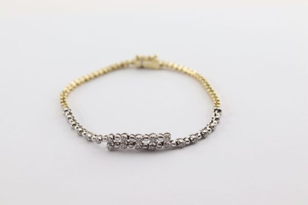 Armband mit 22 Diamanten in 585 Gold – Bild 2