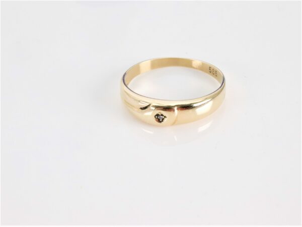 Ring  in Gelbgold mit Diamant – Bild 5