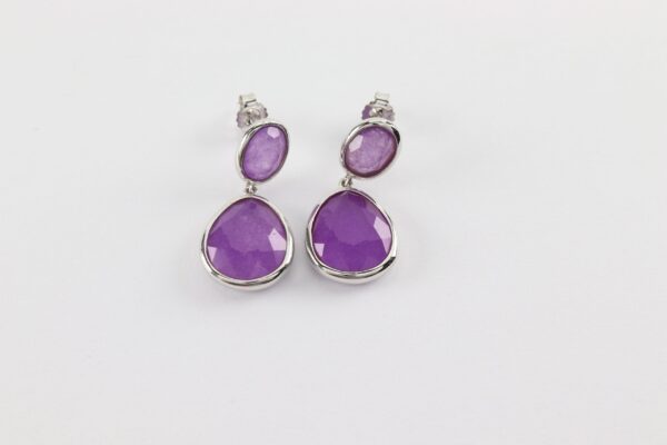 Ohrstecker  in Sterlingsilber  mit Amethyst – Bild 3