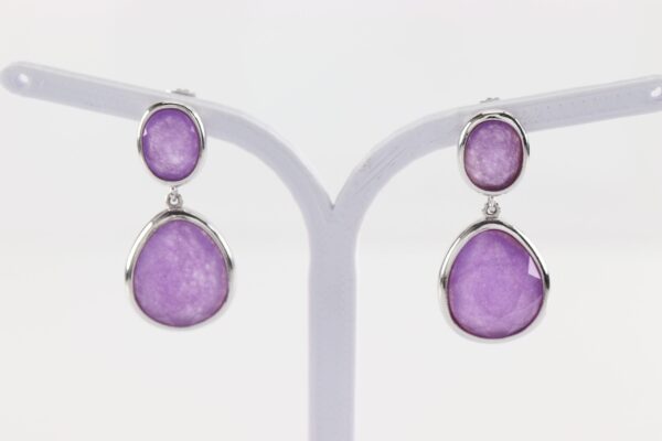 Ohrstecker  in Sterlingsilber  mit Amethyst