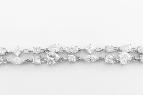 Armband  Sterlingsilber rhodiniert  mit Spinell