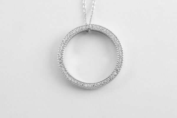 schönes Collier in Sterlingsilber rhodiniert