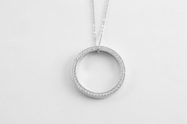 schönes Collier in Sterlingsilber rhodiniert – Bild 4