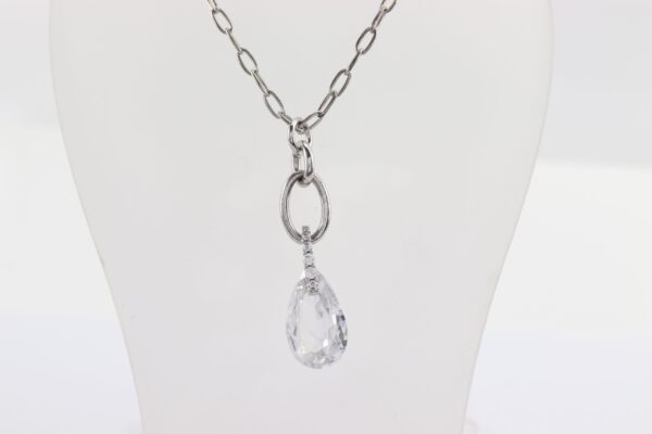 Collier   Sterlingsilber rhodiniert  mit Zirkonia – Bild 5