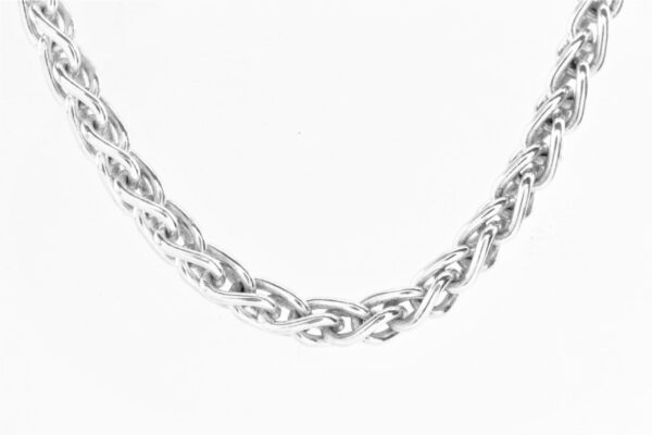 stabile Kette in Sterlingsilber rhodiniert – Bild 3