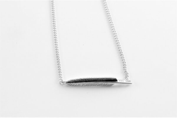 Collier mit Indianerfeder in Sterlingsilber – Bild 2