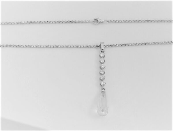 sehr schönes Collier in Sterlingsilber rhodiniert – Bild 3