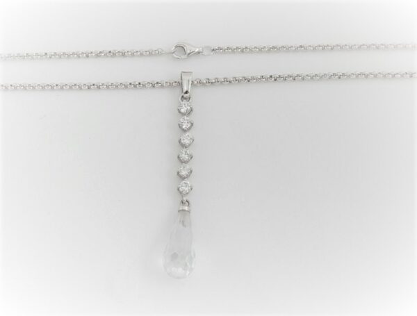 sehr schönes Collier in Sterlingsilber rhodiniert – Bild 4