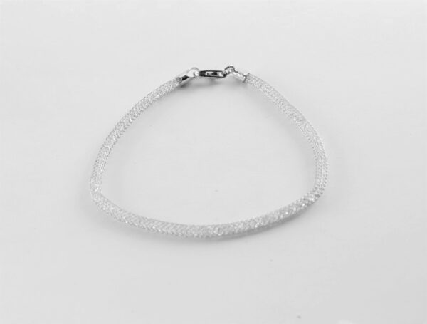 sehr feines Armband in Sterlingsilber rhodiniert – Bild 5