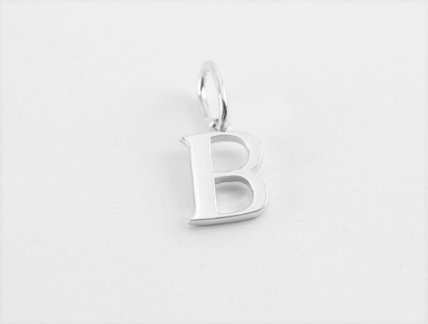 Buchstabe " B "  mit Kette alles in Sterlingsilber – Bild 2