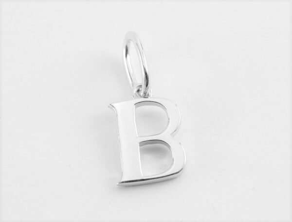 Buchstabe " B "  mit Kette alles in Sterlingsilber