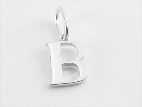 Buchstabe " B "  mit Kette alles in Sterlingsilber – Bild 4