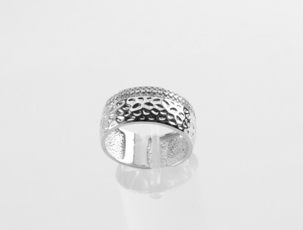 feiner Ring in Sterlingsilber mit Zirkonia – Bild 3