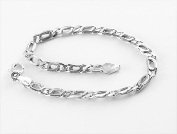 ein stabiles Armband in Sterlingsilber rhodiniert – Bild 7