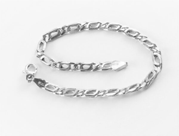 ein stabiles Armband in Sterlingsilber rhodiniert – Bild 8