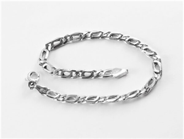 ein stabiles Armband in Sterlingsilber rhodiniert – Bild 2