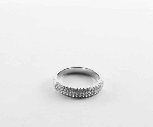 ein feiner Ring in Sterlingsilber rhodiniert – Bild 4