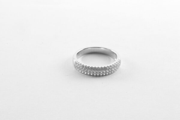 ein feiner Ring in Sterlingsilber rhodiniert – Bild 5