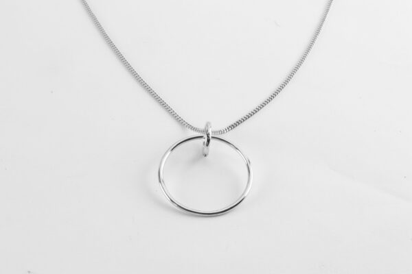 sehr feines Collier in Sterlingsilber rhodiniert – Bild 4