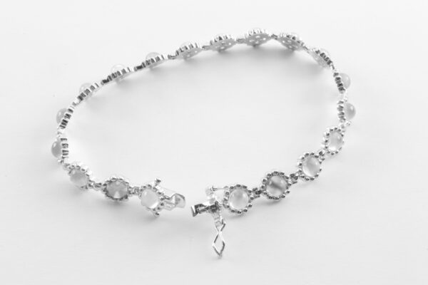 Armband in Sterlingsilber mit Katzenauge