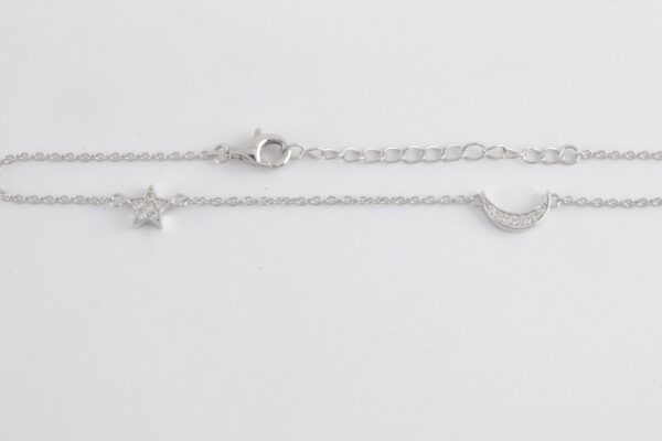 feines Armband in Sterlingsilber rhodiniert mit Zirkonia – Bild 5