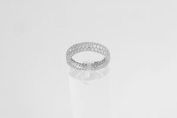 feiner Ring in Sterlingsilber mit Zirkonia – Bild 3