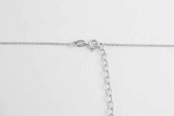 feines Collier in Sterlingsilber rhodiniert mit Zirkonia – Bild 7