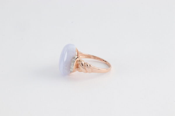 Ring in Sterlingsilber vergoldet mit Chalcedon – Bild 7