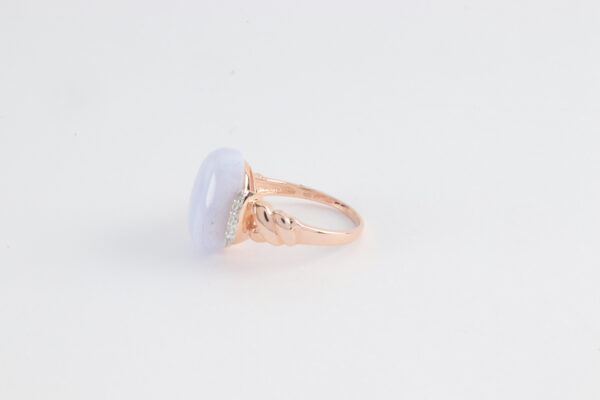 Ring in Sterlingsilber vergoldet mit Chalcedon – Bild 6